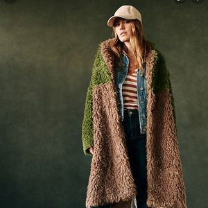 On trend Faux fur coat by Hutch! NWT